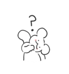 面倒な白リス（個別スタンプ：13）