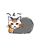 日常で使える三毛猫（個別スタンプ：17）