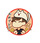 糸目くんとモチねこ2（個別スタンプ：4）