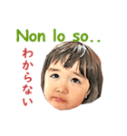 Monyのイタリア語と日本語（個別スタンプ：4）