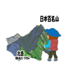 日本百名山 登山女子 南ア中央ア0123f（個別スタンプ：24）
