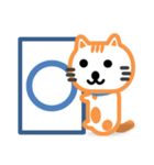 おれんじ猫スタンプ（個別スタンプ：5）