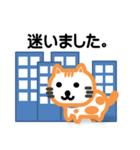 おれんじ猫スタンプ（個別スタンプ：15）