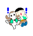 ぼんぼん＆仔犬のアカンディ（個別スタンプ：3）
