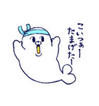 水色担当あざらしさん（個別スタンプ：34）