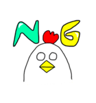 にわとりさん×派手文字（個別スタンプ：31）
