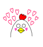 にわとりさん×派手文字（個別スタンプ：33）