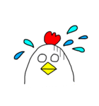 にわとりさん×派手文字（個別スタンプ：37）