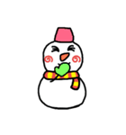 雪だるまくん★いろんな表情＆冬のあいさつ（個別スタンプ：5）