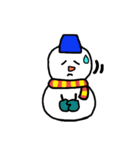 雪だるまくん★いろんな表情＆冬のあいさつ（個別スタンプ：15）