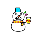 雪だるまくん★いろんな表情＆冬のあいさつ（個別スタンプ：19）