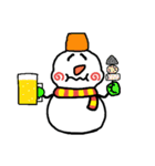 雪だるまくん★いろんな表情＆冬のあいさつ（個別スタンプ：24）