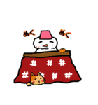 雪だるまくん★いろんな表情＆冬のあいさつ（個別スタンプ：28）