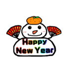 雪だるまくん★いろんな表情＆冬のあいさつ（個別スタンプ：30）