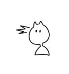 白い変な猫（個別スタンプ：22）