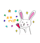 うさぎ1日常で使えそうなスタンプ（個別スタンプ：21）