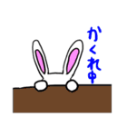 うさぎ1日常で使えそうなスタンプ（個別スタンプ：40）