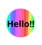 レインボーが好きです。～English～（個別スタンプ：3）
