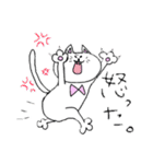 顔が中心によった猫（個別スタンプ：3）