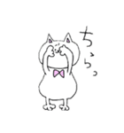 顔が中心によった猫（個別スタンプ：6）