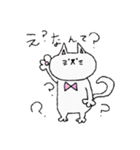 顔が中心によった猫（個別スタンプ：9）
