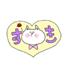 顔が中心によった猫（個別スタンプ：17）