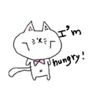顔が中心によった猫（個別スタンプ：18）