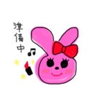 カラフルなうさぎさん（個別スタンプ：6）