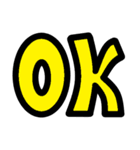デカ文字の英語（個別スタンプ：3）