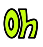 デカ文字の英語（個別スタンプ：4）