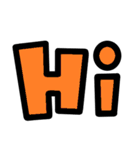 デカ文字の英語（個別スタンプ：6）