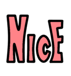 デカ文字の英語（個別スタンプ：14）