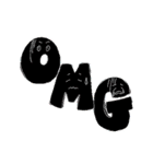 でか文字手書きスタンプ（個別スタンプ：8）