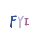 手書きの英語フレーズ（個別スタンプ：34）