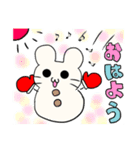 雪だるまくまさん（個別スタンプ：5）