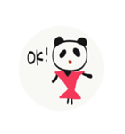 上野パンダレディ（個別スタンプ：8）
