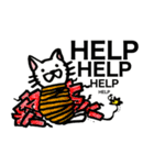 すごい白猫さん（個別スタンプ：22）