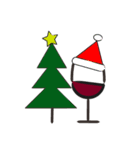 ワインとクリスマス（欧風冬のスタンプ）（個別スタンプ：21）