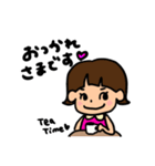 外ハネショートちゃん（個別スタンプ：5）