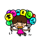 外ハネショートちゃん（個別スタンプ：39）