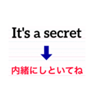 英語de伝えるよ。（個別スタンプ：1）