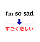 英語de伝えるよ。（個別スタンプ：5）