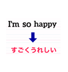 英語de伝えるよ。（個別スタンプ：6）