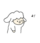 ゴロゴロひつじさん（個別スタンプ：3）