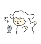 ゴロゴロひつじさん（個別スタンプ：4）