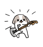 ギタリストのためのギター犬スタンプ（個別スタンプ：5）