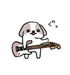 ギタリストのためのギター犬スタンプ（個別スタンプ：7）