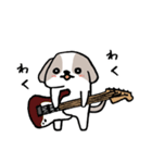 ギタリストのためのギター犬スタンプ（個別スタンプ：8）