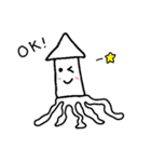 かわいいイカちゃん 感情表現（個別スタンプ：3）