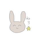 笑顔にネガティブなうさぎ（個別スタンプ：10）
